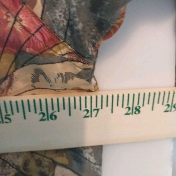 Vtg Fuda International Womens Silk Jacket 2X Colorful Tropical Buttery Soft Boho - Picture 3 of 9